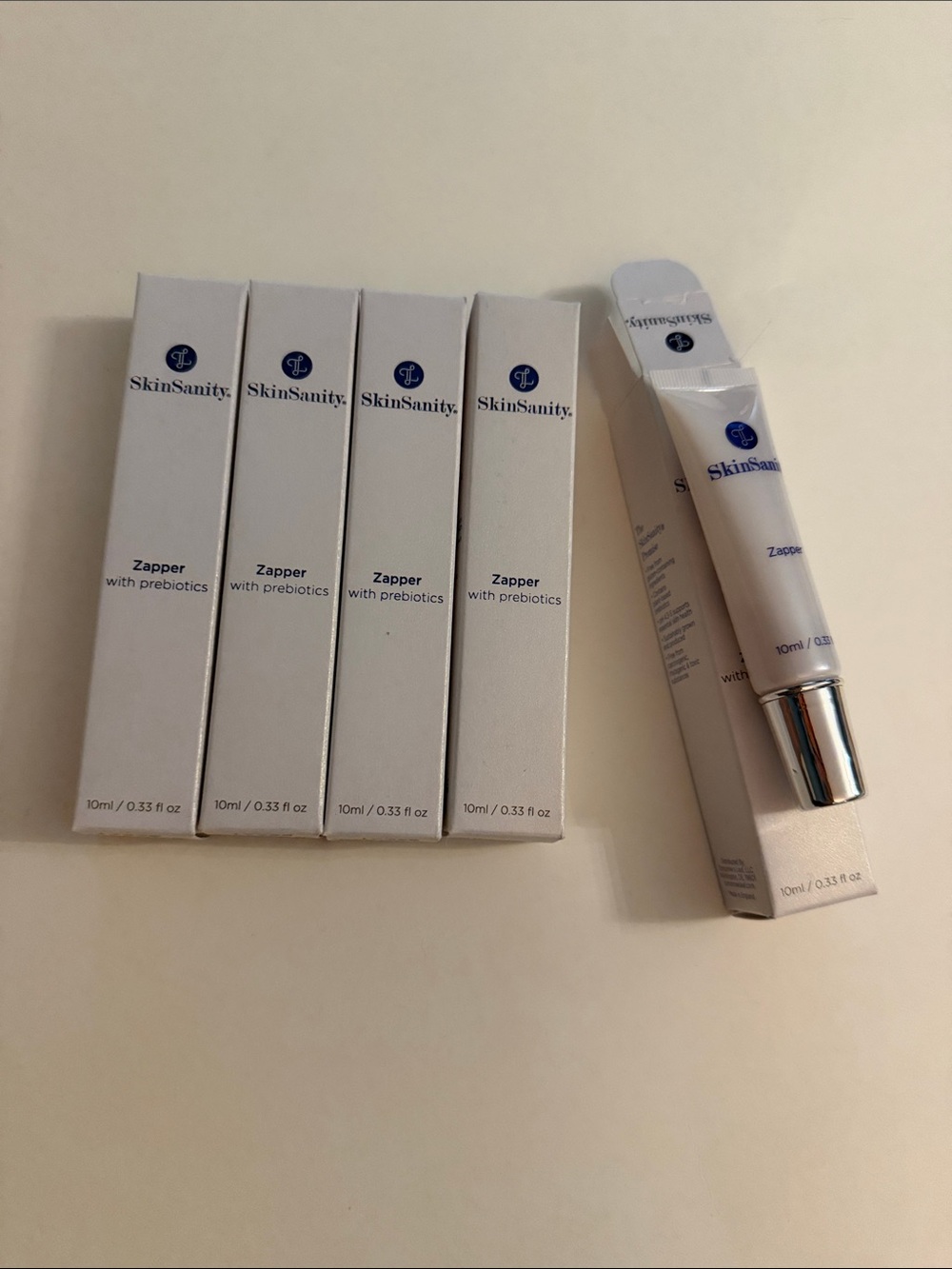 Bundle of 5 -Zapper Acne Spot Treatment Tube - White